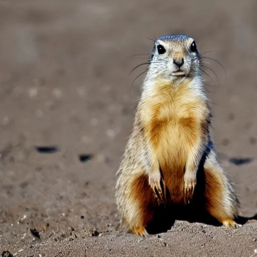 Image similar to prairie dog holding an american flag