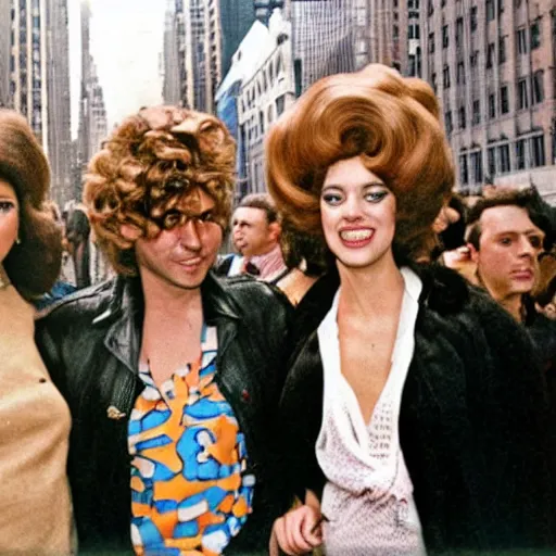 Image similar to 1 9 6 9 big hair day in new york