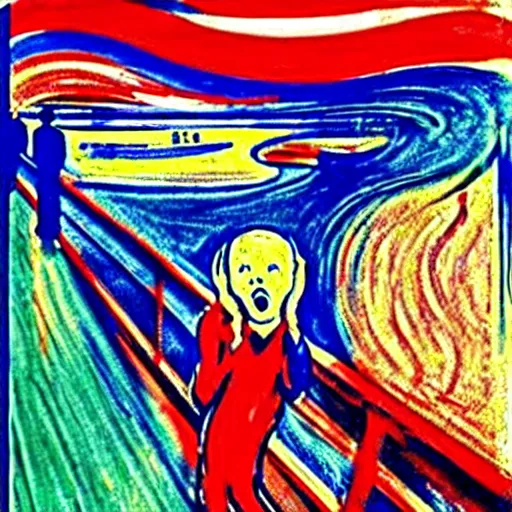 Image similar to Chris Evans in Munch's The Scream