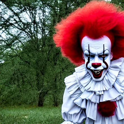 Prompt: Roland McDonald as Pennywise the clown