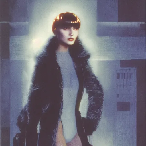 Prompt: studio portrait of joi from blade runner