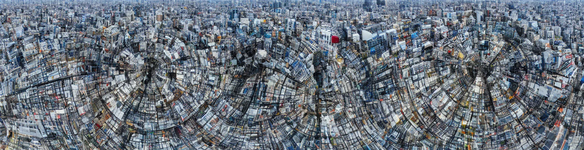 Image similar to spherical panorama photo of tokyo shinjuku 5 0 mm