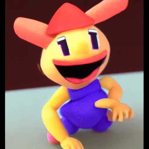 Image similar to claymation peach