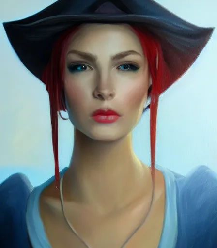 Image similar to beautiful character oil painting of a gorgeous yor forger by ross draws trending on artstation, deviantart