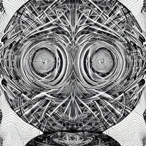 Image similar to alex grey mixed with mc escher mixed with davinci mixed with michelangelo