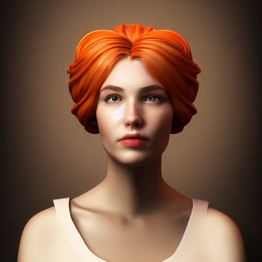 Image similar to portrait of a woman with a bundt pan face, digital art, 8k, trending on artstation