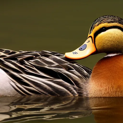 Prompt: Duck and John Cena, , 40nm lens, shallow depth of field, split lighting, 4k,