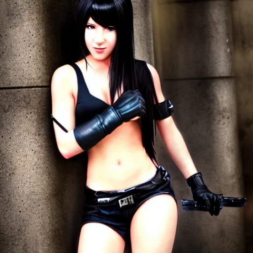 Image similar to tifa lockhart by mingchen shen