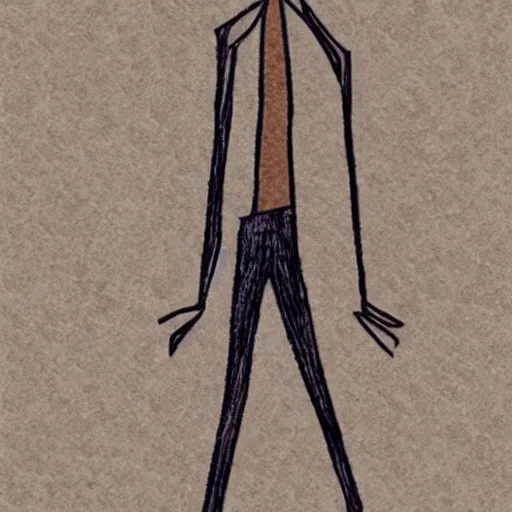 Image similar to a realistic stickman