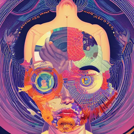 Image similar to portrait of godel's completeness theorem, by tristan eaton, victo ngai, peter mohrbacher, artgerm,