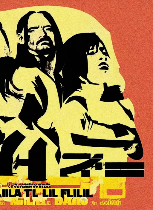 Image similar to directed by quentin tarantino, in the movie kill bill, negative space