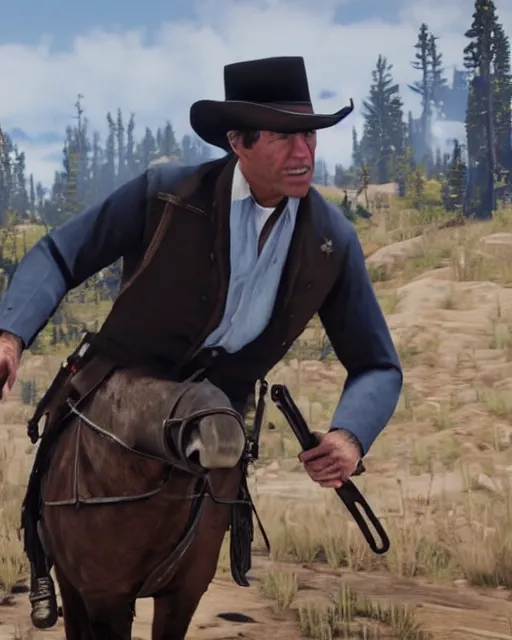 Prompt: Joe Biden in RDR2, gameplay screenshot, mid-shot