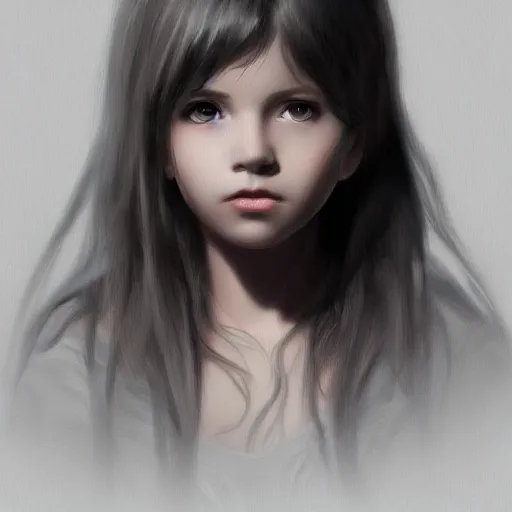 Prompt: artstation young girl, very detailed, , portrait, high contrast