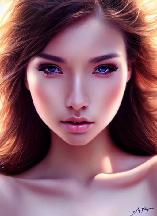 Image similar to a gorgeous female photo, professionally retouched, soft light, full body shot, realistic, smooth face, perfect eyes, symmetrical, wide angle, sharp focus on eyes, 8 k high definition, insanely detailed, intricate, elegant, art by artgerm
