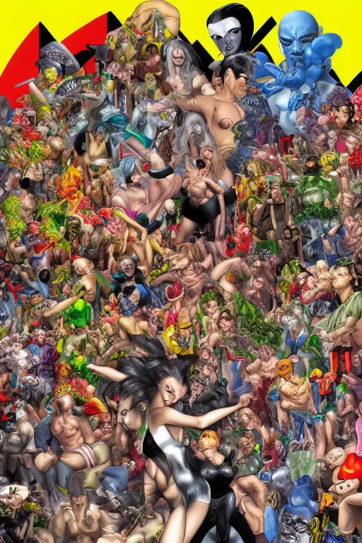 Image similar to place full of tunnel rats. pop art, pixel, hyperrealistic, art by artgerm and richard hamilton and mimmo rottela and bob rafei and kazuma kaneko and bengus and yoshitaka amano, subject point of view with differentiation