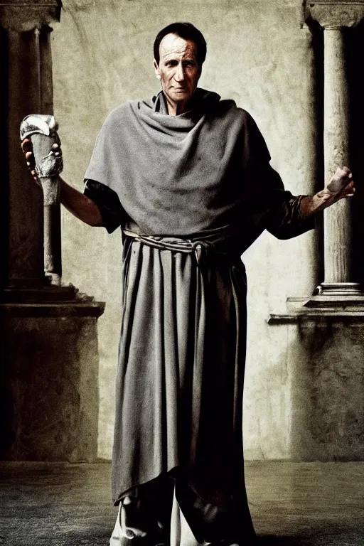 Prompt: julius caesar by annie leibovitz