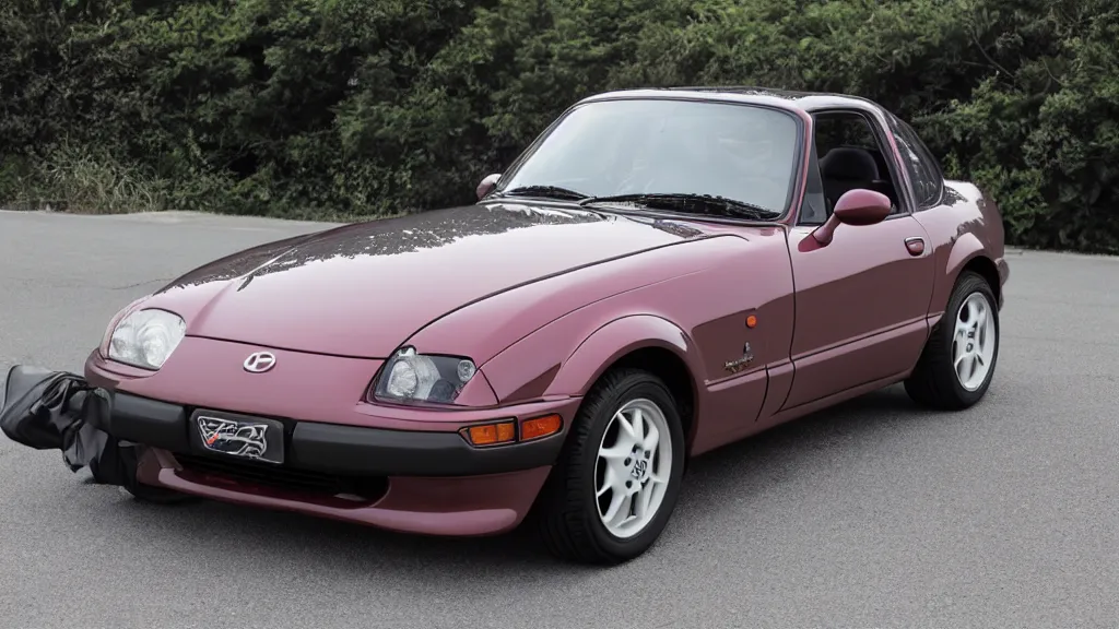 Image similar to 1 9 9 0 mazda miata, miyazaki, ghibli, anime