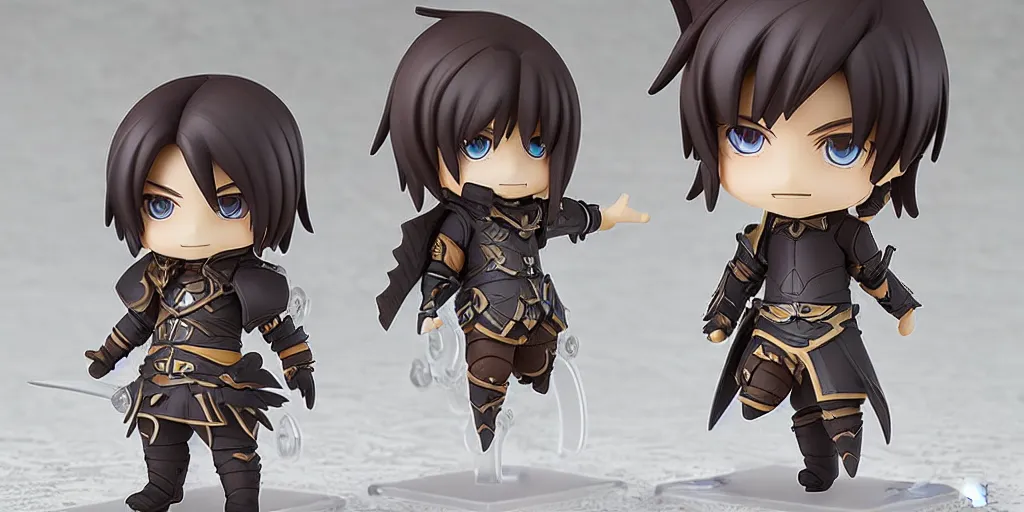 Prompt: gaius van baelsar from realm reborn, nendoroid full body hyperdetailed chibi, 8 k realistic, frostbite engine