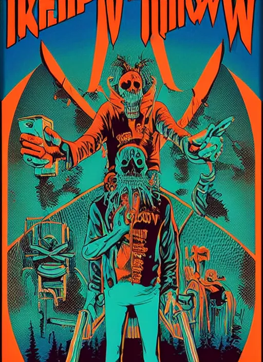 Image similar to Creepshow (1982) movie poster, Kilian Eng, detailed