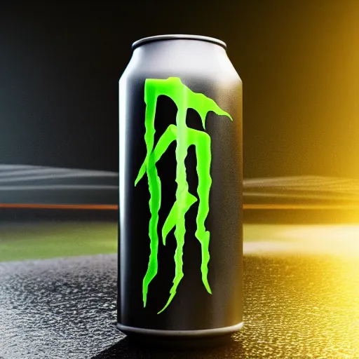 Image similar to new design aluminum can monster energy, 8k, octane render, cinematic light, harmony, ultra quality