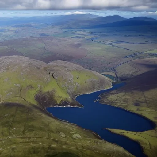 Image similar to mourne mountains aerial view