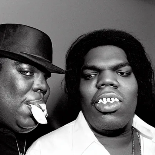 Image similar to a photograph of michael jackson and biggie smoking a joint together at the white house in 2 0 0 8, 4 k