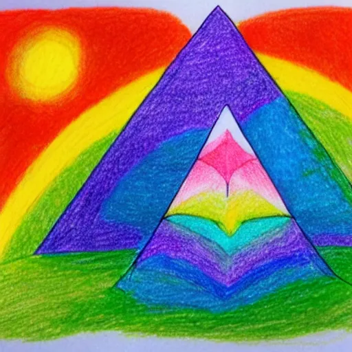 Image similar to moon prism give me strength. drawing with felt - tip pens