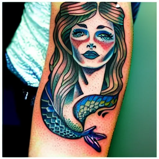 101 Best Traditional Mermaid Tattoo Ideas You Have To See To Believe   Outsons