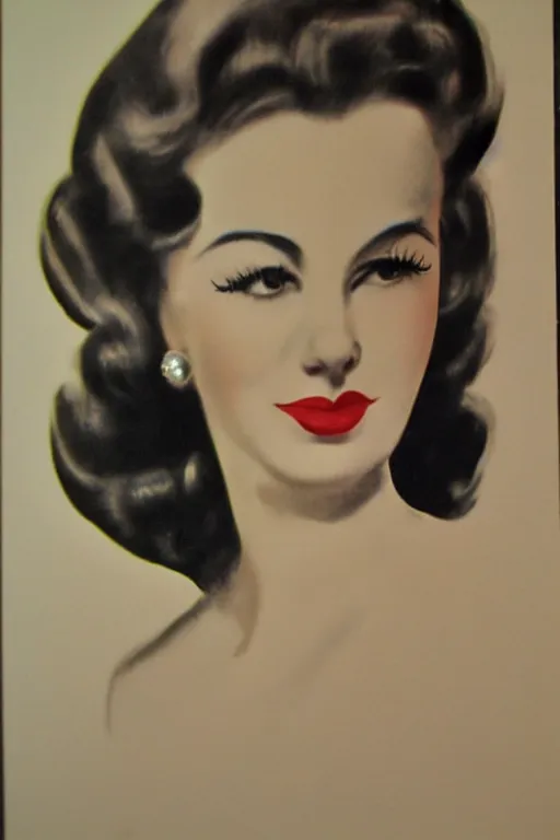 Prompt: beautiful woman from the 1 9 5 0 s in the style of andrei martin, highly detailed,