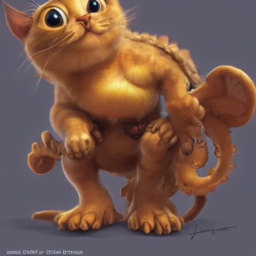 Prompt: The cutest creature ever, concept art by Justin Gerard, trending on artstation,