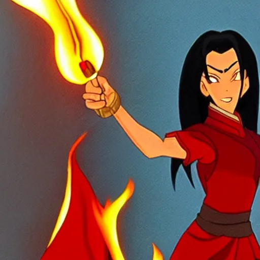 Image similar to azula the firebender