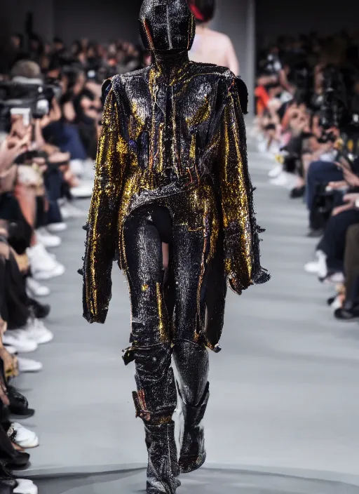 Image similar to hyperrealistic and heavy detailed balenciaga runway show of star wars, leica sl 2 5 0 mm, vivid color, high quality, high textured, real life