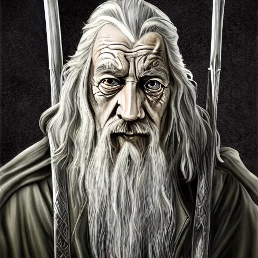 evil gandalf consumed by power, lord of the rings, | Stable Diffusion ...