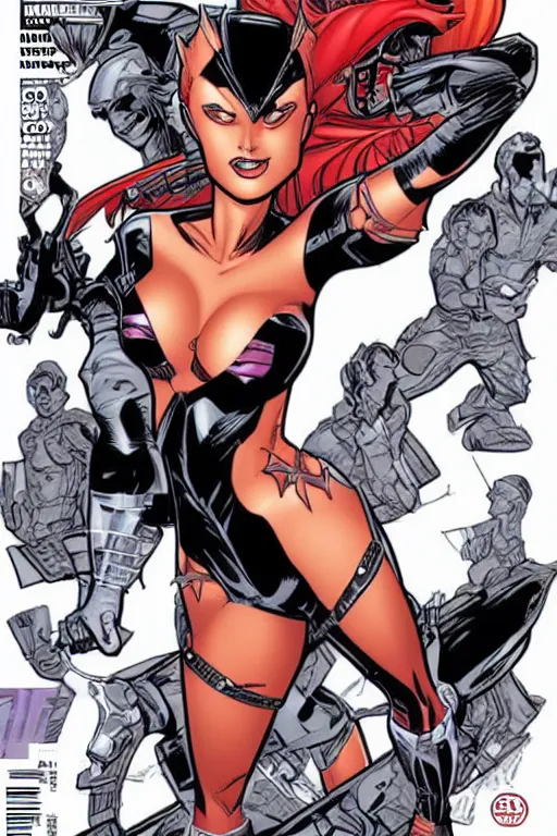 Prompt: comic book cover art of danger girl by j. scott campbell