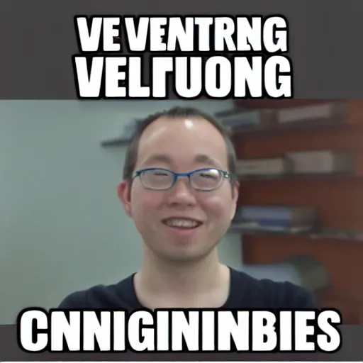 Prompt: a nerdy meme about conlanging, visual and understandable