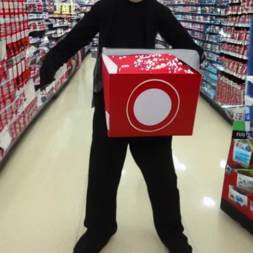 Prompt: enderman stealing from target