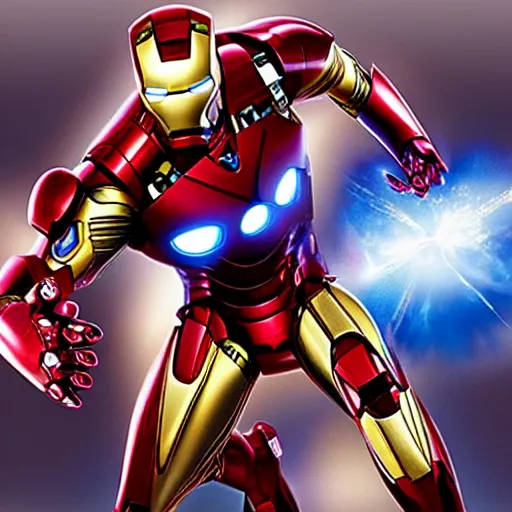 Image similar to iron man, playstation 1 render