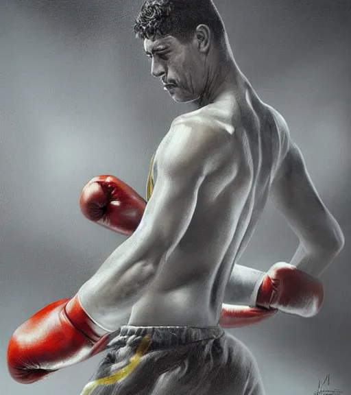 Prompt: high quality high detail painting by alberto mielgo and jaime jones, illegal boxing, cinematic, hd