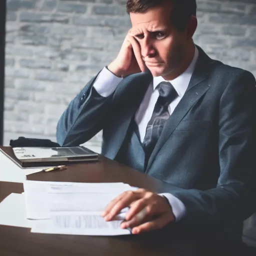 Image similar to stressed out devil doing his taxes, award winning candid photography