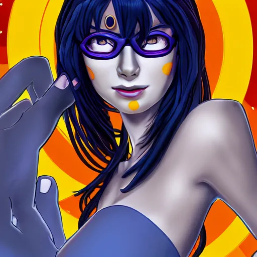 Image similar to vriska serket, 4k, detailed portrait,