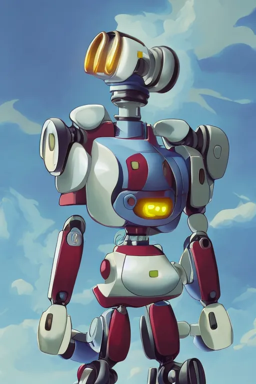 Image similar to metabots medabots medarotto medarot robot minimalist comics, behance hd by jesper ejsing, by rhads, makoto shinkai and lois van baarle, ilya kuvshinov, rossdraws global illumination ray tracing hdr radiating a glowing aura