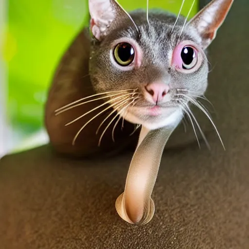 Image similar to a snail - cat - hybrid, animal photography