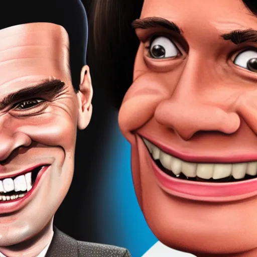 Prompt: caricature of young jim carrey, hd, detailed, 4 k, award winning