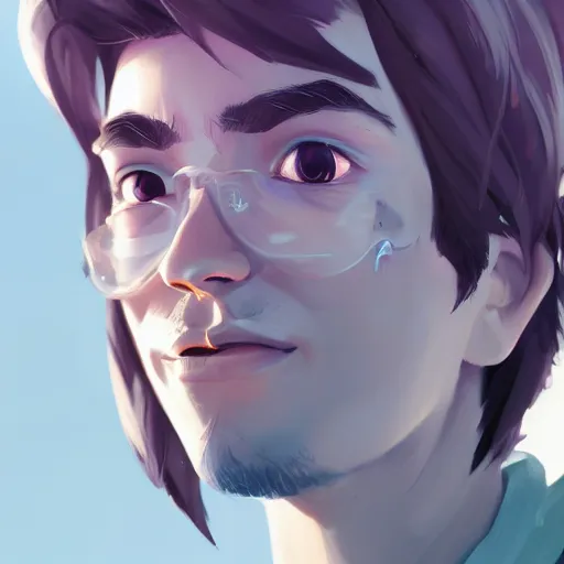 Image similar to portrait of ibai llanos, the popular twitch streamer, mattepainting concept blizzard pixar maya engine on stylized background splash comics global illumination lighting artstation, sharp focus, lois van baarle, ilya kuvshinov, rossdraws