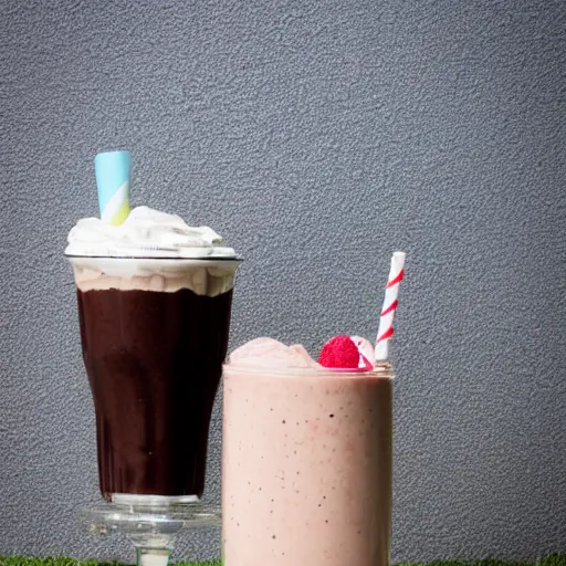 Image similar to very expensive milkshake on the side of the road, Sigma 85mm f/8