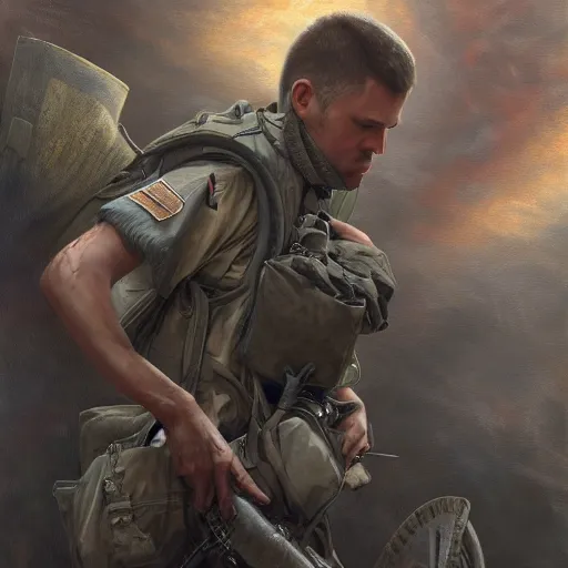 Prompt: freedom from complex ptsd, oil painting, highly detailed, intricate 1 6 k resolution : : cgsociety