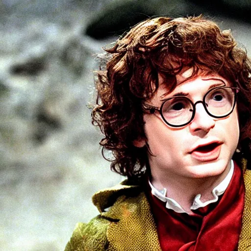 Image similar to austin powers as frodo in lord of the rings