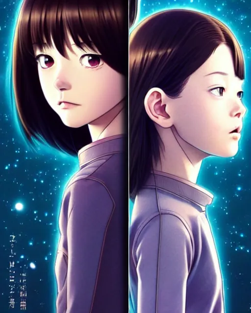 Image similar to portrait Anime as mackenzie foy interstellar girl cute-fine-face, brown-black-hair pretty face, realistic shaded Perfect face, fine details. Anime. Interstellar realistic shaded lighting by Ilya Kuvshinov katsuhiro otomo ghost-in-the-shell, magali villeneuve, artgerm, rutkowski, WLOP Jeremy Lipkin and Giuseppe Dangelico Pino and Michael Garmash and Rob Rey