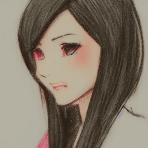 Image similar to Pastel sketch of Makoto Kino