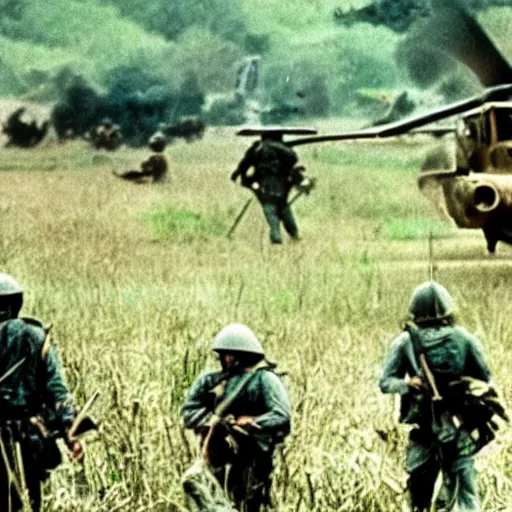 Prompt: vietnam war footage